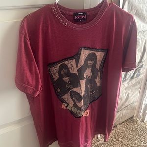 Large Red Ramones tshirt with the band members